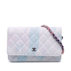 Chanel Cc Quilted Canvas Jungle Jeans Wallet On Chain